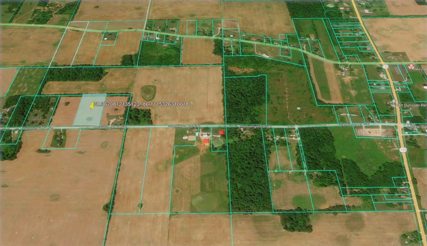 5 Acres to Build or Investment, New Salisbury, IN 47161 CheapLandFarm