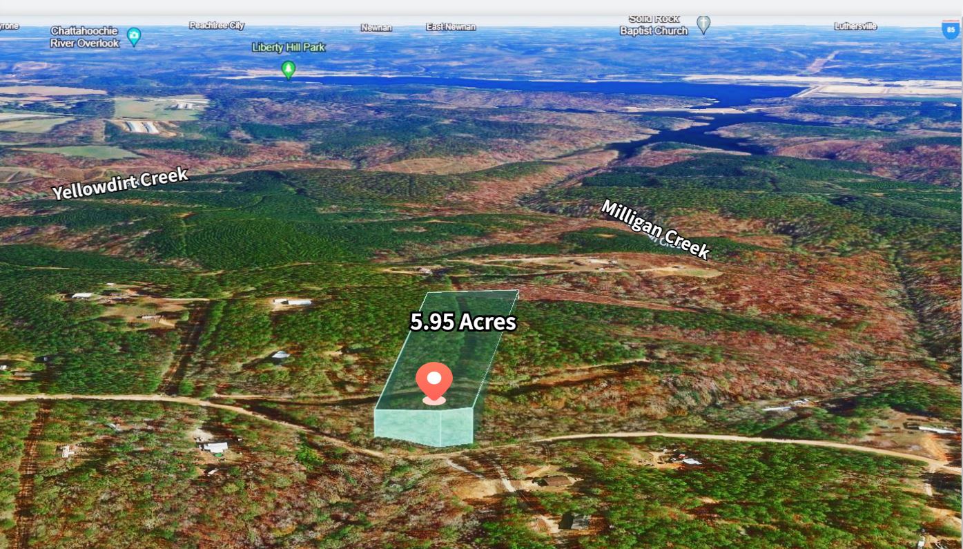 5.95 Acres Wooded Lot for Getaway or Build, Carrollton, GA 30116