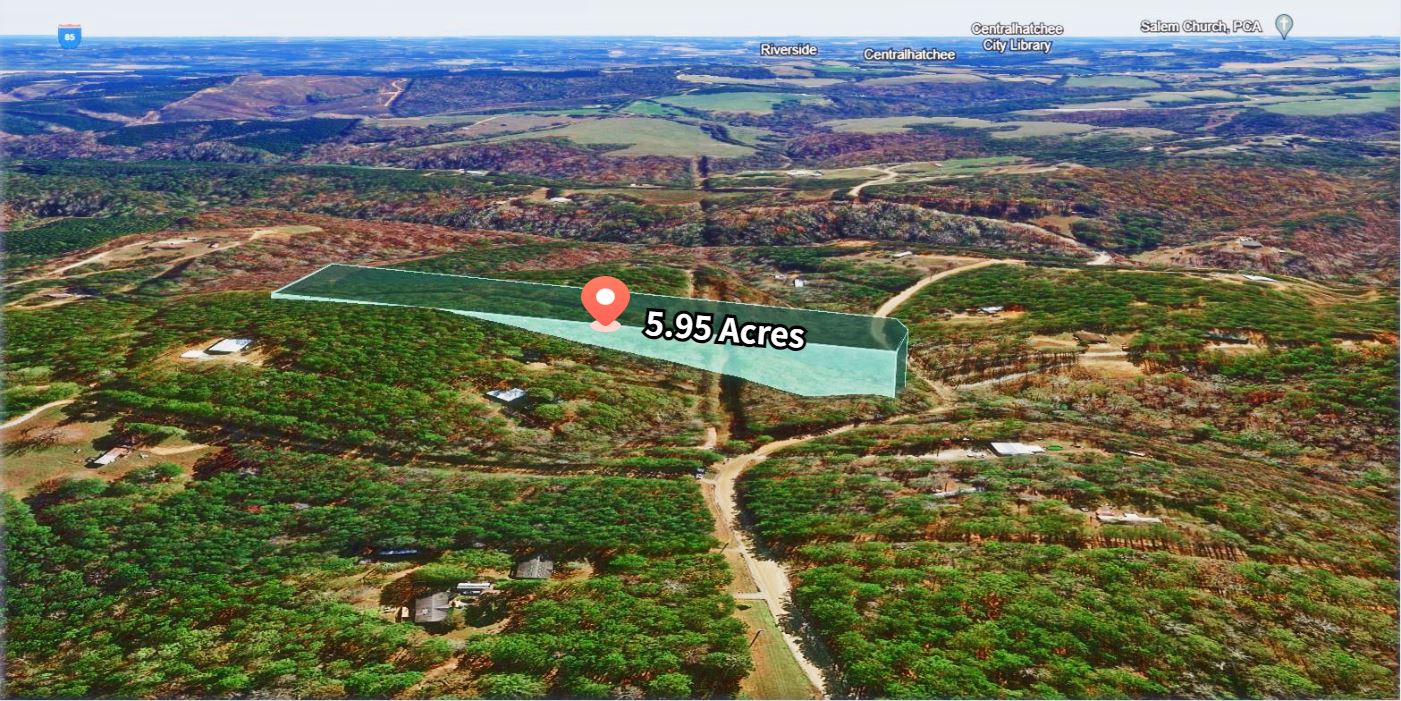 5.95 Acres Wooded Lot for Getaway or Build, Carrollton, GA 30116